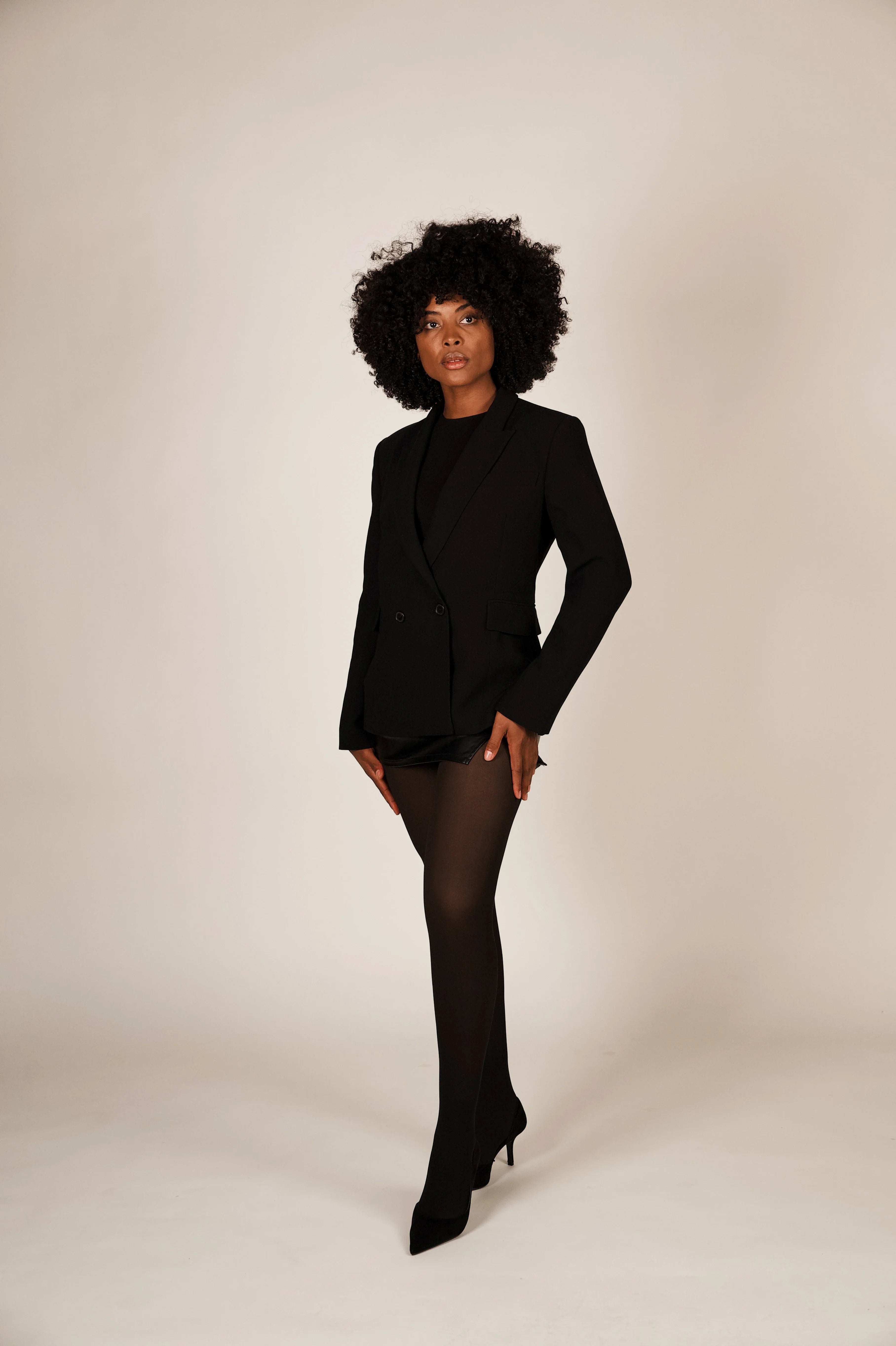 The Perfect Fleece lined tights - Brown