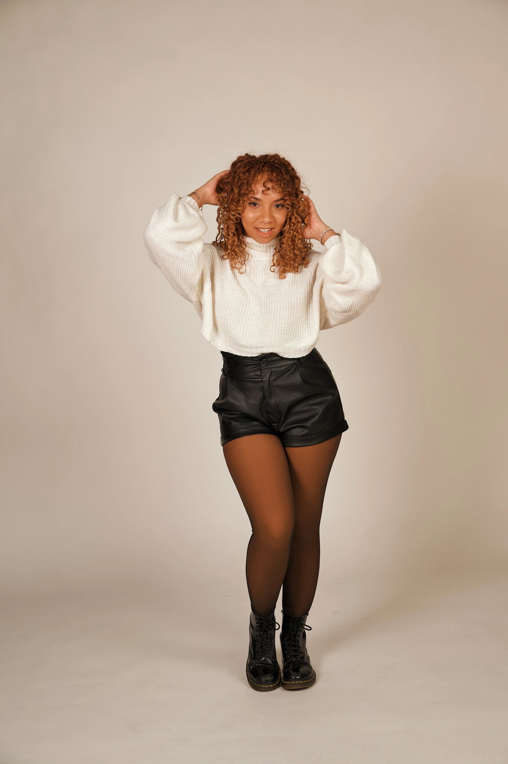 The Perfect Fleece lined tights - Caramel